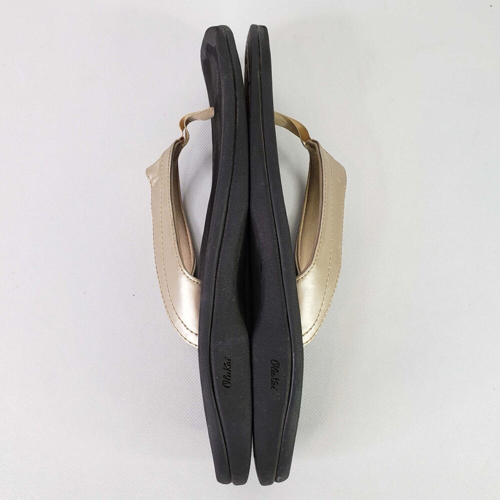 OluKai 'Ohana Flip Flops Rose Gold Pua Women’s Size 8 Slip On Shoes - Picture 4 of 8